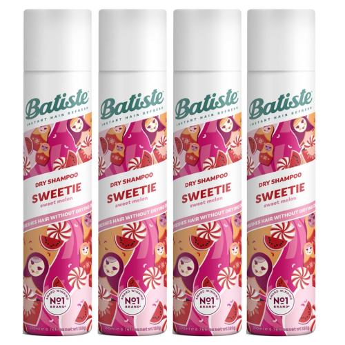 Батист Комплект Sweetie Сухой шампунь, 4 шт х 200 мл (Batiste, Fragrance)