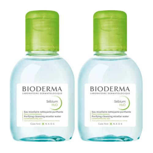 Биодерма Набор Себиум H20 Очищающая мицеллярная вода, 2*100 мл (Bioderma, Sebium)