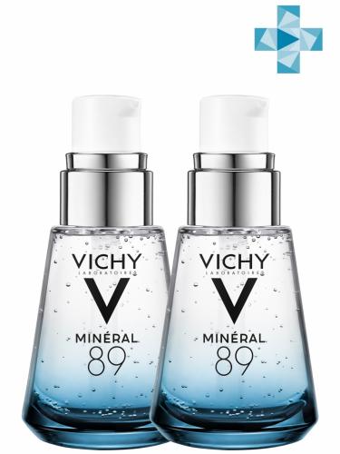 Виши Комплект Гель-сыворотка для всех типов кожи Минерал 89, 2х30 мл (Vichy, Mineral 89)