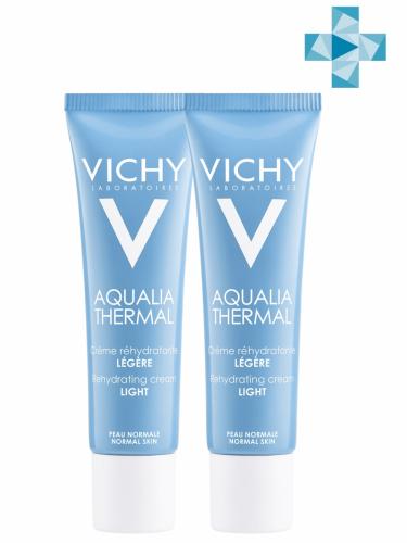 Виши Комплект Aqualia Thermal Legere Легкий крем для нормальной кожи, 2*30 мл (Vichy, Aqualia Thermal)