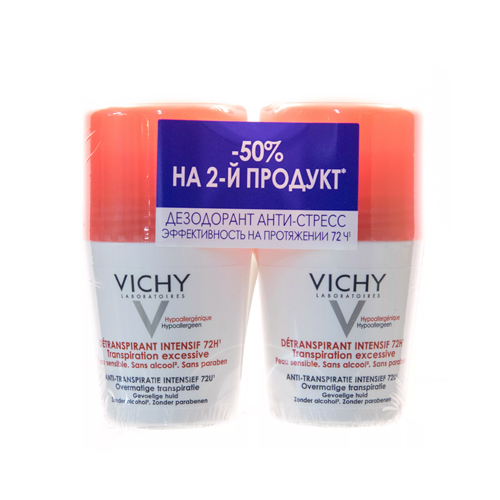 Виши Дезодорант-антистресс 72 часа защиты 50 мл х 2 шт. (Vichy, Deodorant)