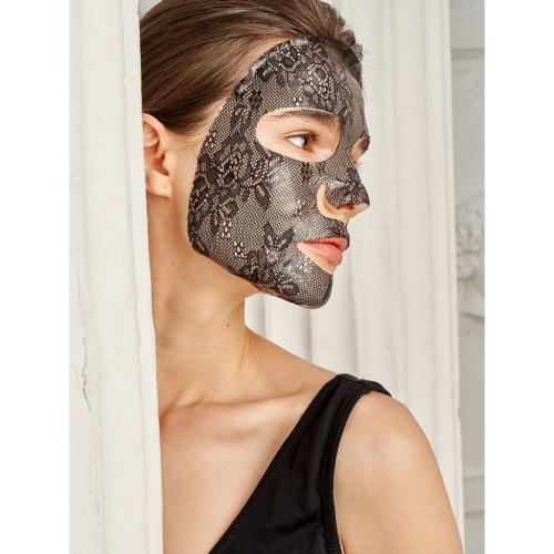 Кружевная гидрогелевая маска для лица с экстрактом Какао-бобов, 28 г (), фото-4