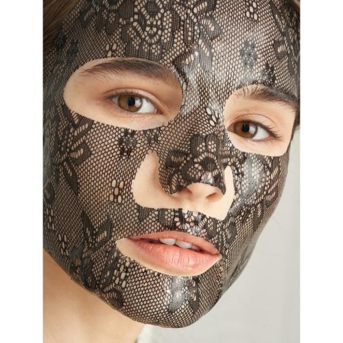 Кружевная гидрогелевая маска для лица с экстрактом Какао-бобов, 28 г (), фото-6