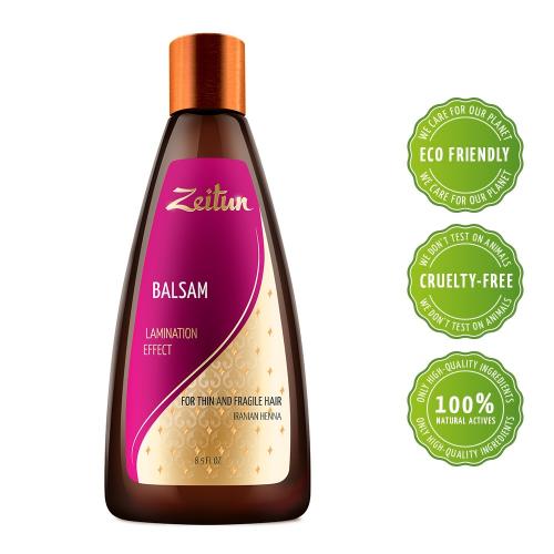 Зейтун Бальзам для тонких и хрупких волос &quot;Эффект ламинирования&quot;, 250 мл (Zeitun, Zeitun), фото-4