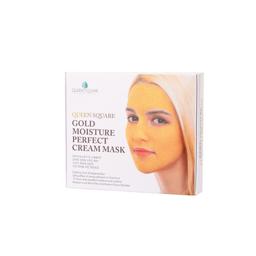 Маска для лица антивозрастная с золотом (Набор) Gold Moisture Perfect Cream Mask 50гр*4 (Для лица)