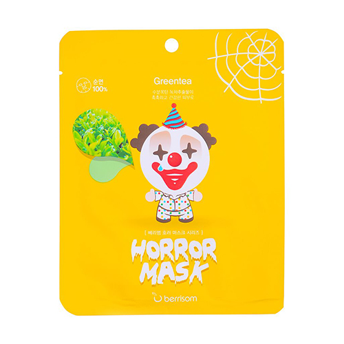 Тканевая маска с экстрактом зеленого чая Horror mask series -Pierrot 25 мл (Horror mask)