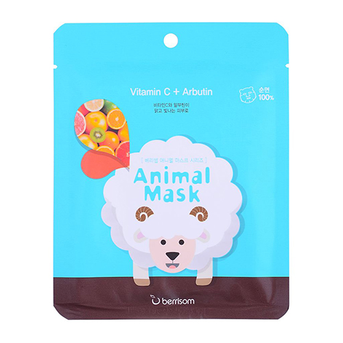 Тканевая маска с витамином С и арбутином Animal mask series -Sheep 25 мл (Animal mask)