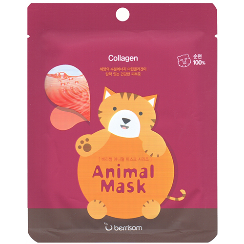 Тканевая маска с морским коллагеном  Animal mask series - Cat 25 мл (Animal mask)