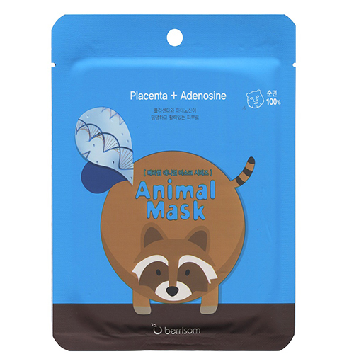 Тканевая маска с экстрактом плаценты Animal mask series - Raccoon 25 мл (Animal mask)