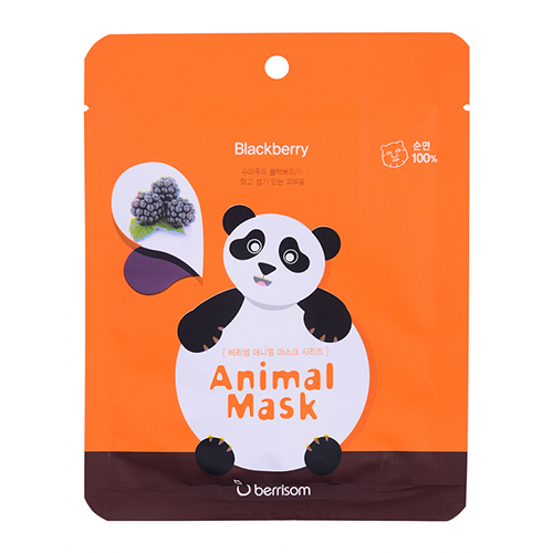 Тканевая маска с экстрактом ежевики Animal mask series - Panda 25 мл (Animal mask)