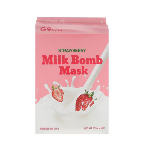 Маска для лица тканевая Milk Bomb-Strawberry 21 мл (G9 Skin)