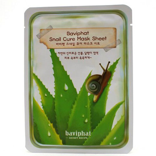 Маска тканевая улиточная Baviphat Snail Cure Mask Sheet 25 г (Mask Sheet)
