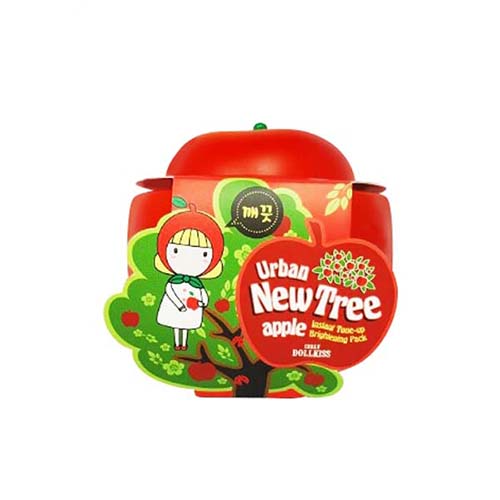 Осветляющая маска для лица Urban Dollkiss New Tree Apple Instant Tone-up Brightening Pack 100 г (, New Tree)