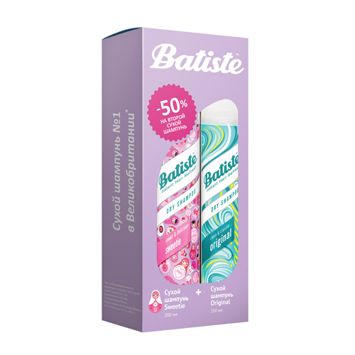 Батист Набор: Batiste Original 200 мл + Sweetie 200 мл (Batiste, Наборы)
