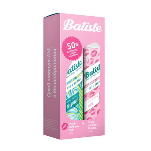Батист Набор: Batiste Original 200 мл + Nice 200 мл (Batiste, Наборы)