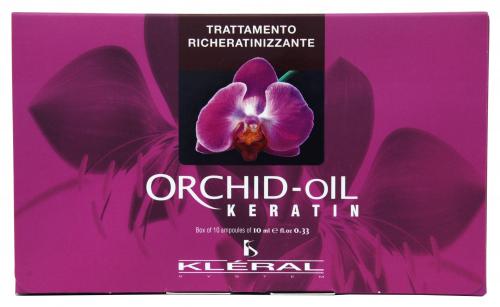 Ампулы с маслом орхидеи для укрепления волос Selenium Orchid Oil 10 флаконов по 10 мл (Orchid Oil, KERATIN plus), фото-3