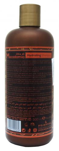 Увлажняющий шампунь с маслом макадамии Olio Di Macadamia Hydrating Shampoo 500 мл (OLIO DI MACADAMIA), фото-4