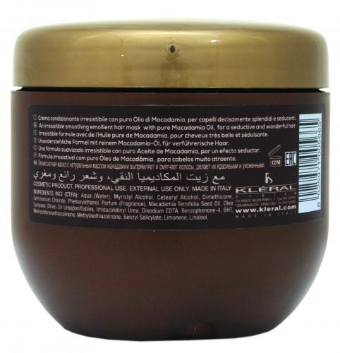 Маска-шелк с маслом макадамии Olio Di Macadamia Silky Mask 500 мл (OLIO DI MACADAMIA), фото-4
