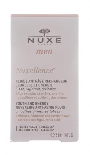 Нюкс Укрепляющая антивозрастная эмульсия для мужчин Men Nuxellence Youth and Energy Revealing Anti-Aging Fluid, 50 мл (Nuxe, Men), фото-2