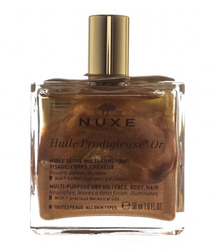 Нюкс Мерцающее сухое масло для лица, тела и волос Huile Prodigieuse Or Multi-Purpose Dry Oil, 50 мл (Nuxe, Prodigieuse), фото-3