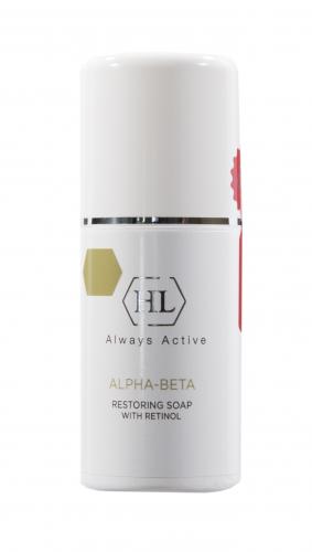 Холи Лэнд Restoring Soap Восстанавливающее мыло с ретинолом 125 мл (Holyland Laboratories, Alpha-Beta & Retinol), фото-2