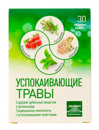 Биологически активная добавка Успокаивающие травы, 30 таблеток (Леовит, Леовит), фото-2