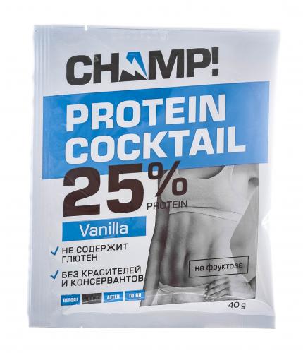 Коктейль &quot;Champ&quot; протеиновый ванильный, 40 г (Champ), фото-2