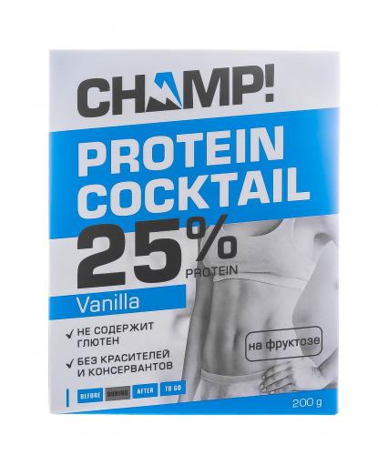 Коктейль &quot;Champ&quot; протеиновый ванильный, 5 шт*40 г (), фото-3