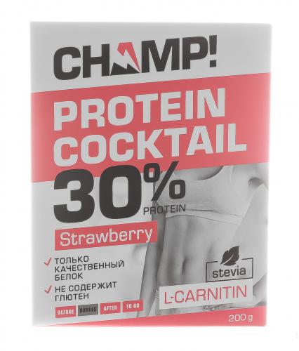 Коктейль &quot;Champ&quot; протеиновый клубничный, 5 шт*40 г (), фото-3
