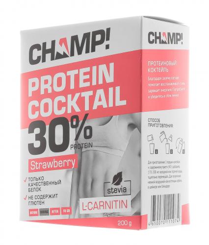 Коктейль &quot;Champ&quot; протеиновый клубничный, 5 шт*40 г (), фото-4