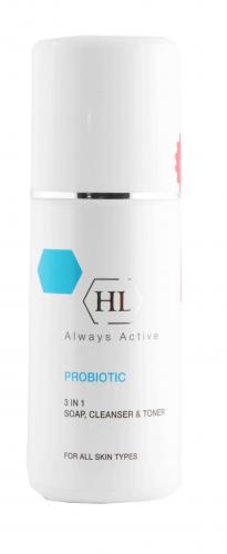 Холи Лэнд Очиститель 3 в 1 Soap, Cleanser, Toner 150 мл (Holyland Laboratories, ProBiotic), фото-2