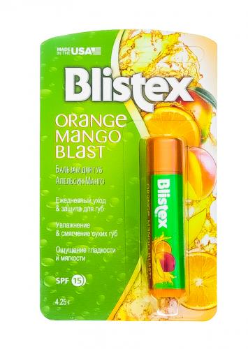 Блистекс Бальзам для губ &quot;Апельсин Манго&quot; Orange Mango Blast SPF 15, 4,25 г (Blistex, Уход за губами), фото-3