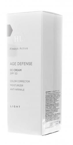Холи Лэнд Корректирующий крем (светлый) для всех типов кожи CC Cream SPF 50 Light, 50 мл (Holyland Laboratories, Age Defense), фото-4