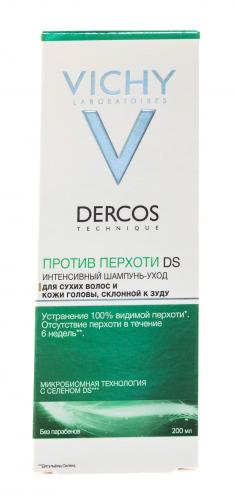 Виши Интенсивный шампунь-уход против перхоти для нормальной и жирной кожи головы, 200 мл (Vichy, Dercos), фото-6