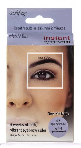 Годефрой Eyebrow Tint Natural Black Краска-хна в капсулах для бровей черная, 4 капсулы (Godefroy, Eyebrow), фото-5