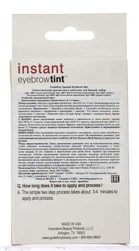 Годефрой Eyebrow Tint Dark Brown Краска-хна в капсулах для бровей темно-коричневая, 4 капсулы (Godefroy, Eyebrow), фото-6