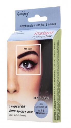 Годефрой Eyebrow Tint Dark Brown Краска-хна в капсулах для бровей темно-коричневая, 4 капсулы (Godefroy, Eyebrow), фото-9