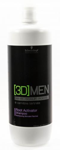 Шварцкопф Профешнл Шампунь-активатор от выпадения волос Root Activator Shampoo, 1000 мл (Schwarzkopf Professional, [3D]MEN, Уход [3D]MEN), фото-2