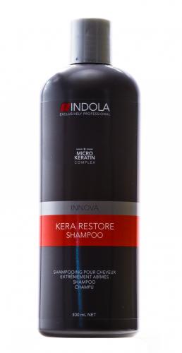 Индола Шампунь Кератиновое Питание и восстановление Kera Restore Shampoo 300 мл (Indola, Уход за волосами, Kera Restore), фото-2