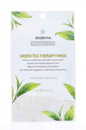 Сесдерма Маска увлажняющая для лица Green tea therapy, 1 шт (Sesderma, Beautytreats), фото-2