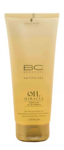 Шварцкопф Профешнл Шампунь для тонких волос  Oil Miracle light shampoo 200 мл (Schwarzkopf Professional, BC Bonacure, Oil Miracle), фото-2