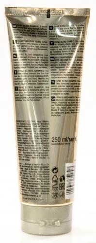 Индола Divine Blond Shampoo Восстанавливающий Шампунь для Светлых Волос 250 мл (Indola, Уход за волосами, DIVINE BLONDE), фото-3