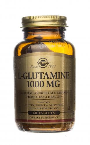 Солгар L- Глутамин 1000 мг, 60 таблеток (Solgar, Аминокислоты), фото-8
