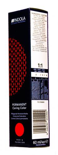 Индола Перманентный крем-краситель для волос Red &amp; Fashion, 60 мл (Indola, Окрашивание, PCC - Permanent Caring Color), фото-4