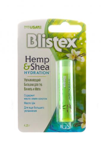 Блистекс Бальзам для губ Hemp&amp;Shea Ваниль с мятой, 4,25 г (Blistex, Уход за губами), фото-2