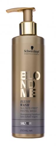 Бессульфатный смываемый тонер &quot;Blush wash&quot; серебро, 250 мл (Blondme), фото-2