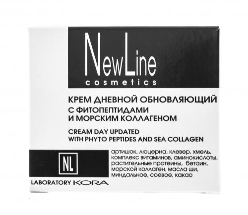 Крем дневной обновляющий с фитопептидами и морским коллагеном, 50 мл (, New line Крема), фото-2