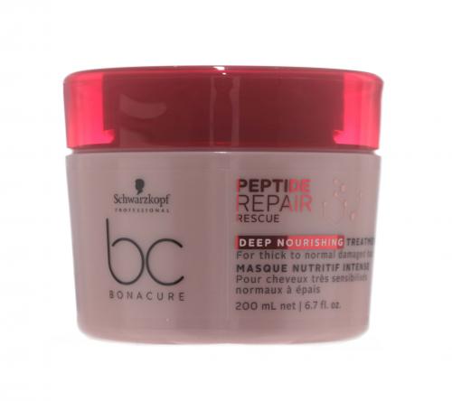 Шварцкопф Профешнл BC Peptide Repair Rescue Интенсивная питательная маска, 200 мл (Schwarzkopf Professional, BC Bonacure, Peptide Repair Rescue), фото-3