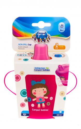 Канпол Чашка-непроливайка, Toys 9+, розовый, 1 шт. (Canpol, Поильники), фото-2