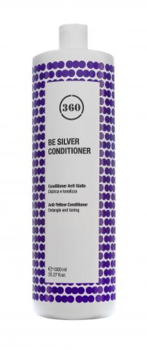 Антижелтый кондиционер для волос, 1000 мл (360, Уход, Be Silver), фото-4